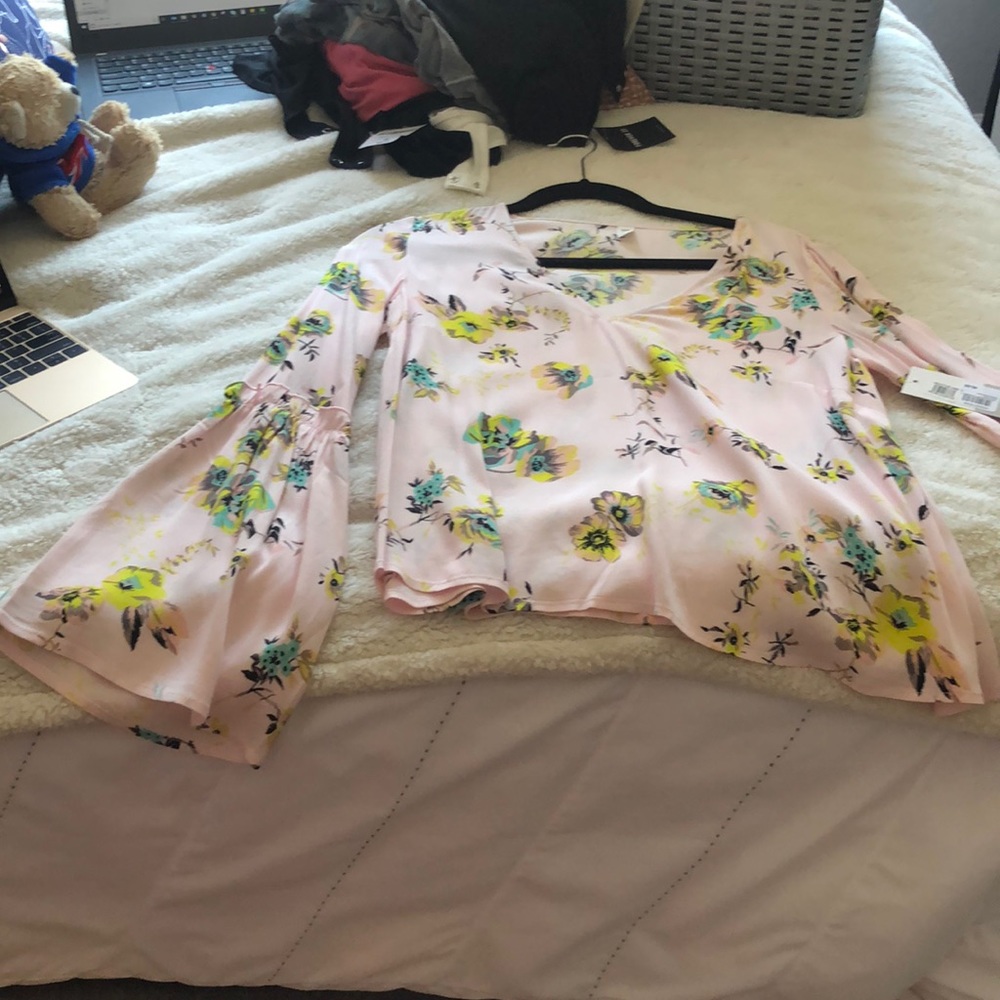 Pink long sleeve top